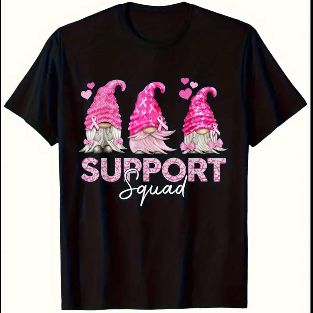 NIP Black Pink Gnomes Support Squad Tee